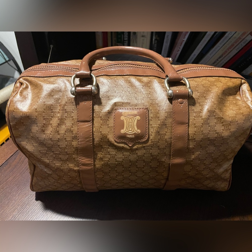 Vintage Celine macadam boston doctor bag purse